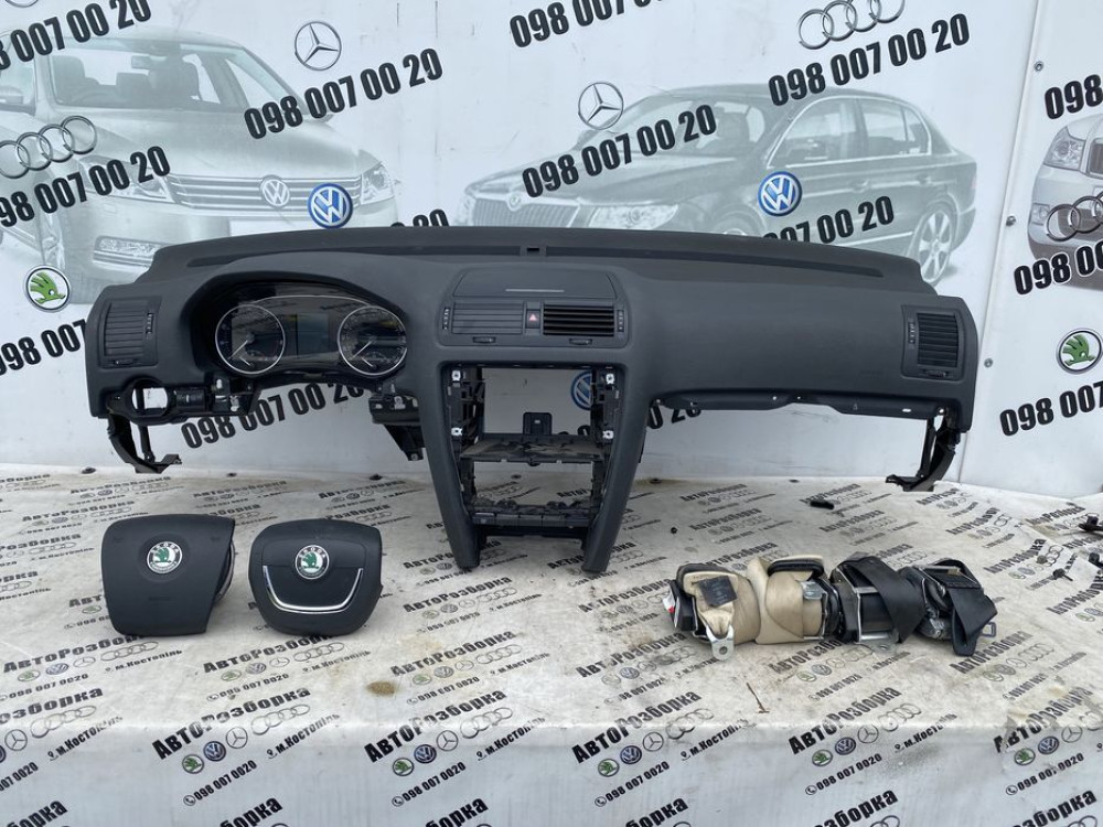 Торпеда Панель AirBag Skoda Oktavia A5 Шкода Октавія А5 2004-2012