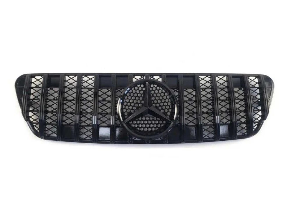 Решетка радиатора mercedes MLw163 1997-2005год.GTстиль(Full Black)