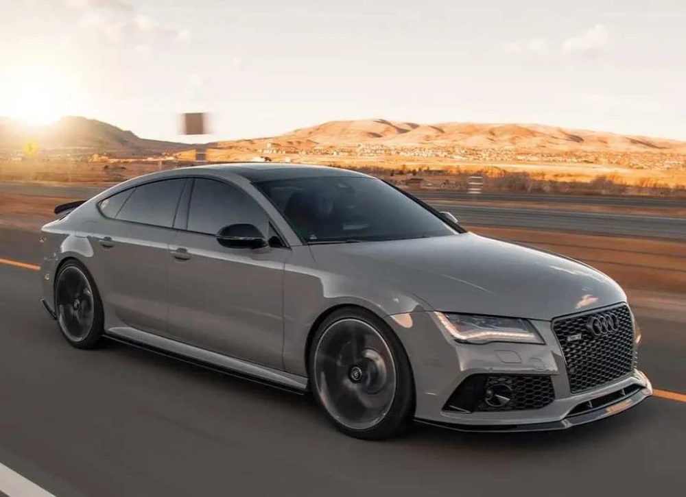 Сплиттер Audi A7 4G тюнинг губа юбка обвес RS7 элерон