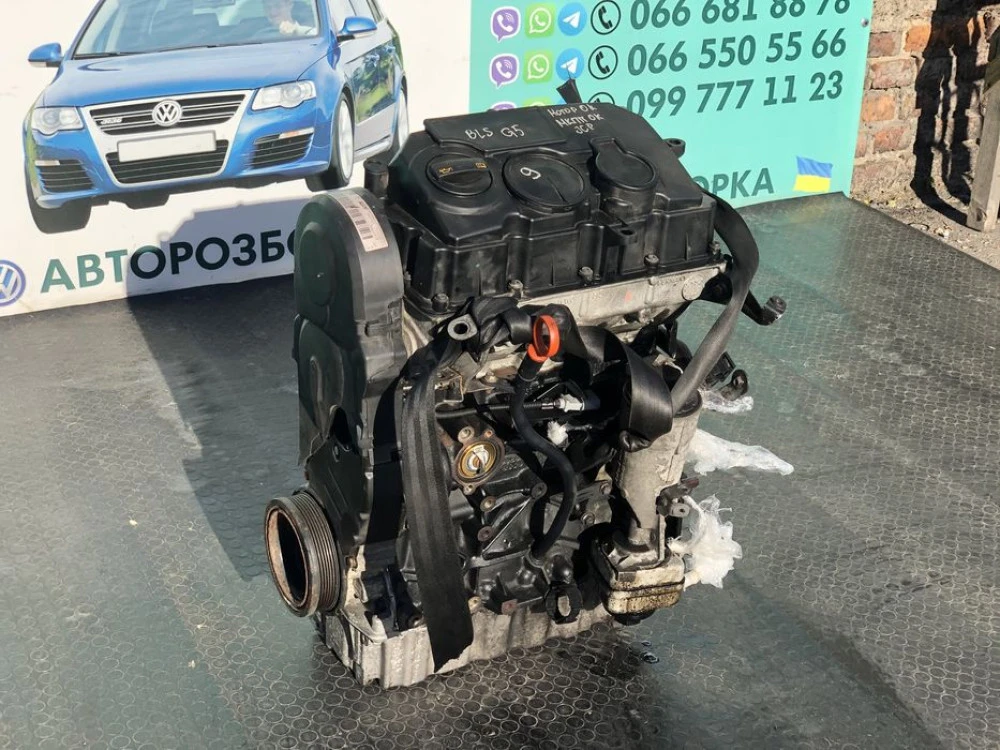 Двигатель 1.9 BLS двигун Skoda A5 caddy touran passat 1.9 БЛС Пассат б
