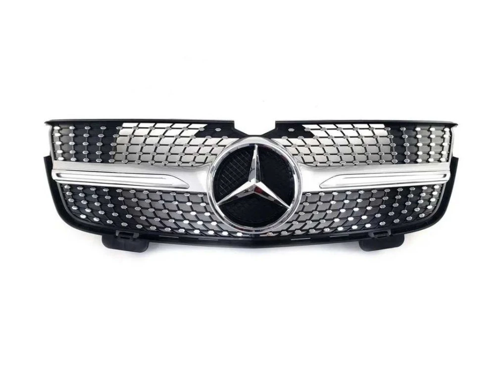 Решетка радиатора mercedes GL/Х164 2007-2009год.Diamond silver