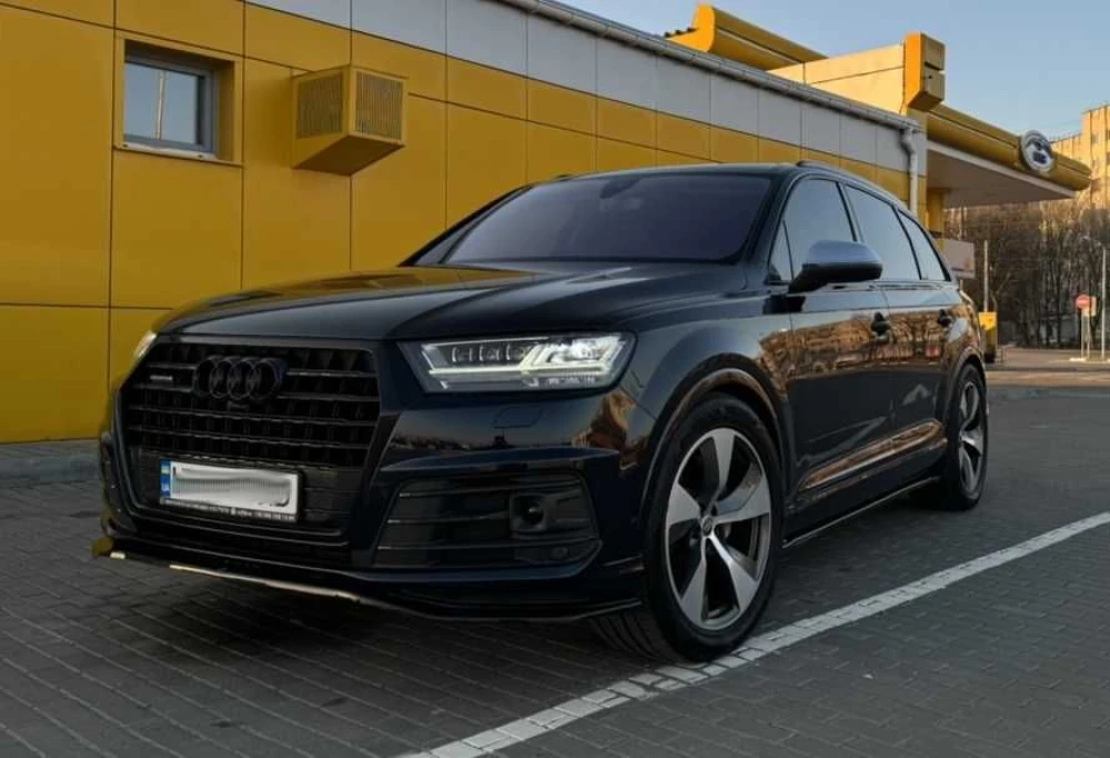 Губа Audi Q7 S-Line / SQ7 4m тюнинг обвес сплиттер пороги спойлер