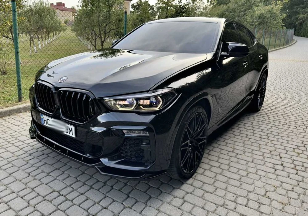 Сплиттер BMW X6 G06 M Sport тюнинг обвес губа юбка