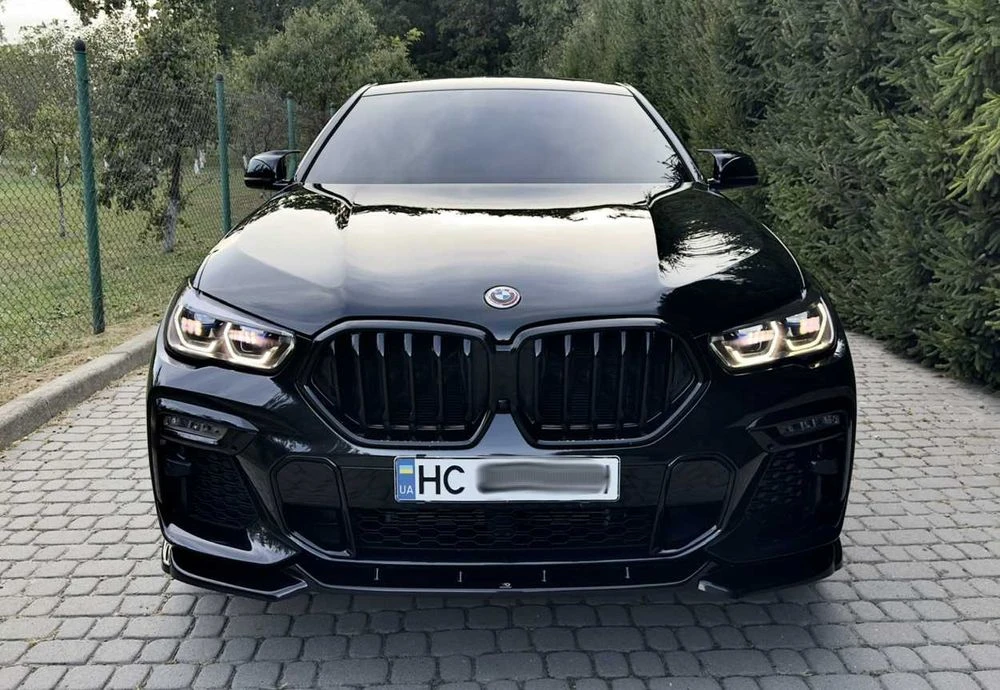 Сплиттер BMW X6 G06 M Sport тюнинг обвес губа юбка