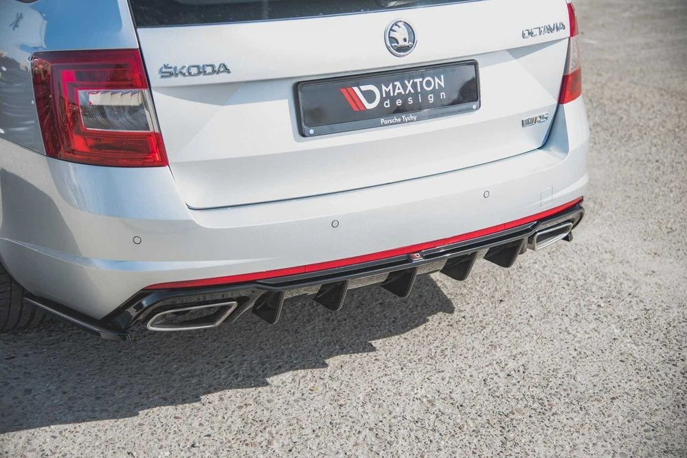 Сплиттер Skoda Octavia A7 RS (16-19) тюнинг губа переднего бампера