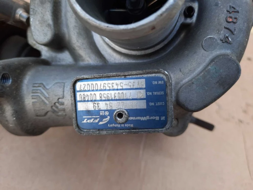 Турбіна Opel Astra J, Meriva B, Corsa D, Fiat Doblo 1.3 CDTI  55225439