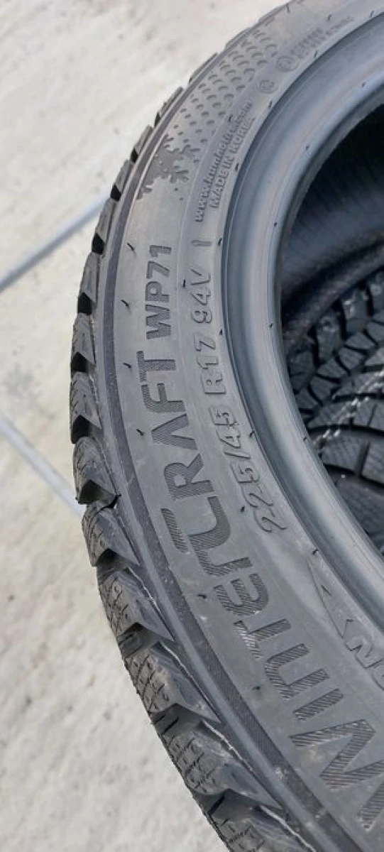 Резина зима НОВА Kumho 225/45 R17 Wintercraft WP71 made in Korea
