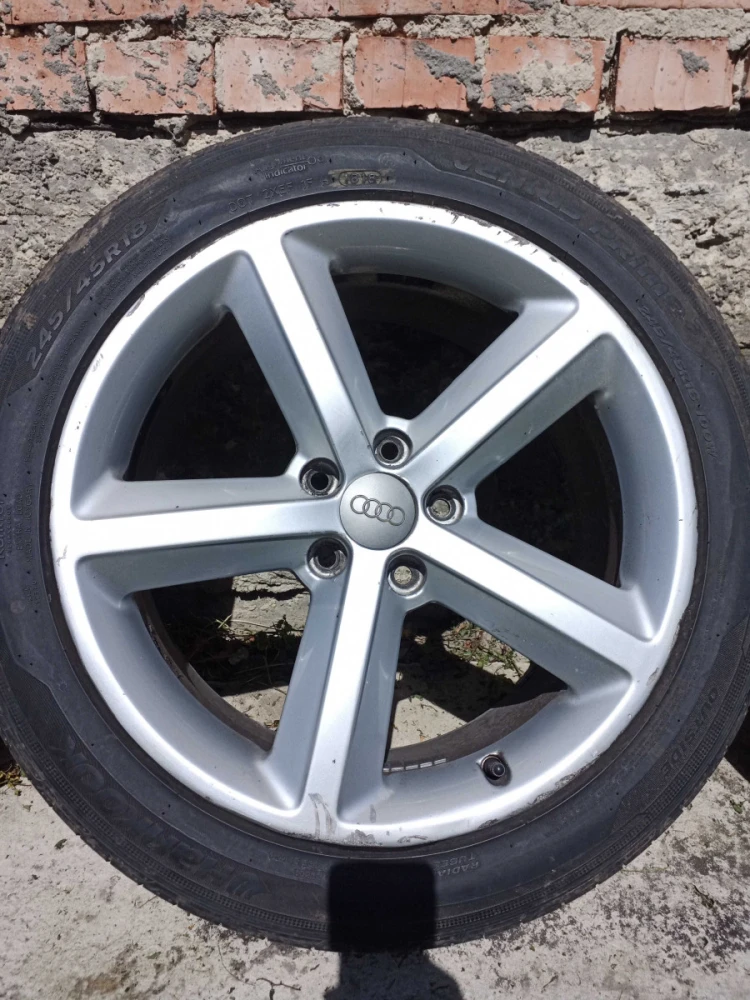 Диски Титани Колеса з резиною 245/45/R18 8Jx18H2 ET47 Audi A4 B8 A5 A6