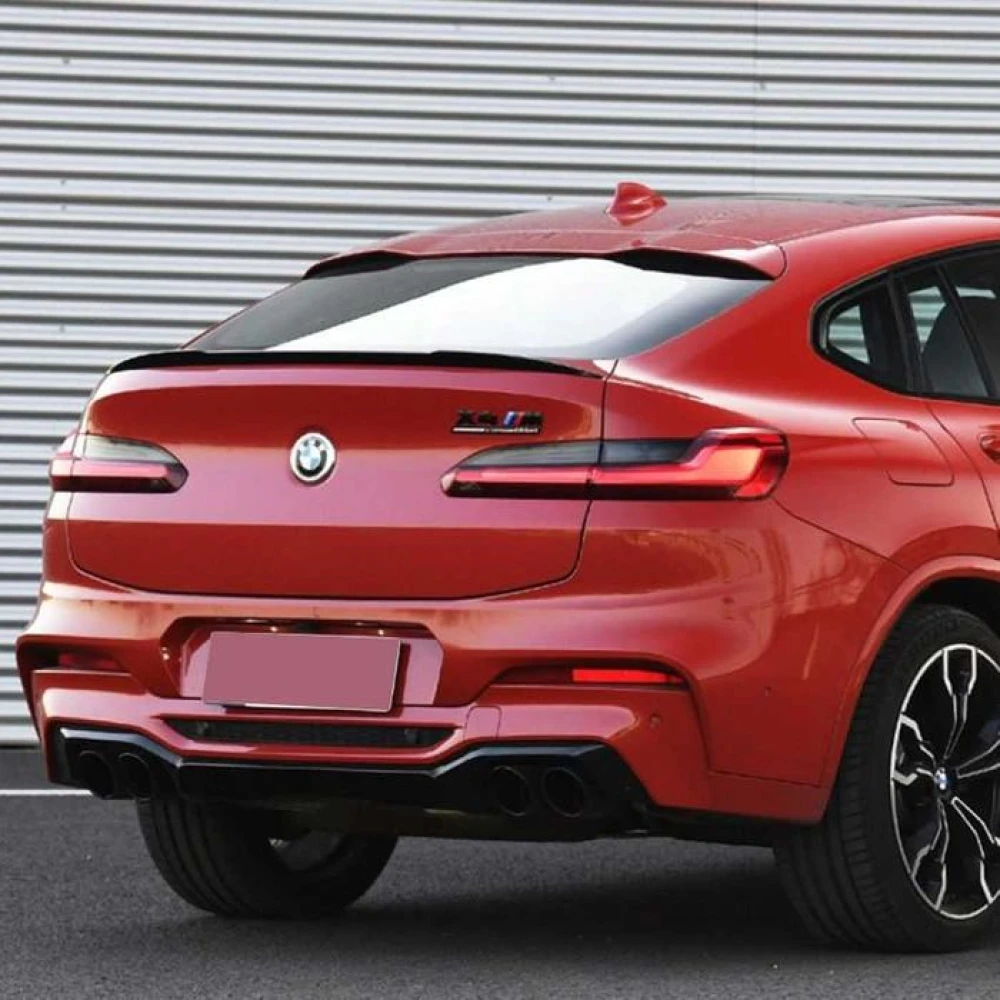 Спойлер BMW X4 G02 тюнинг сабля X4M (чорний глянц, пластик)