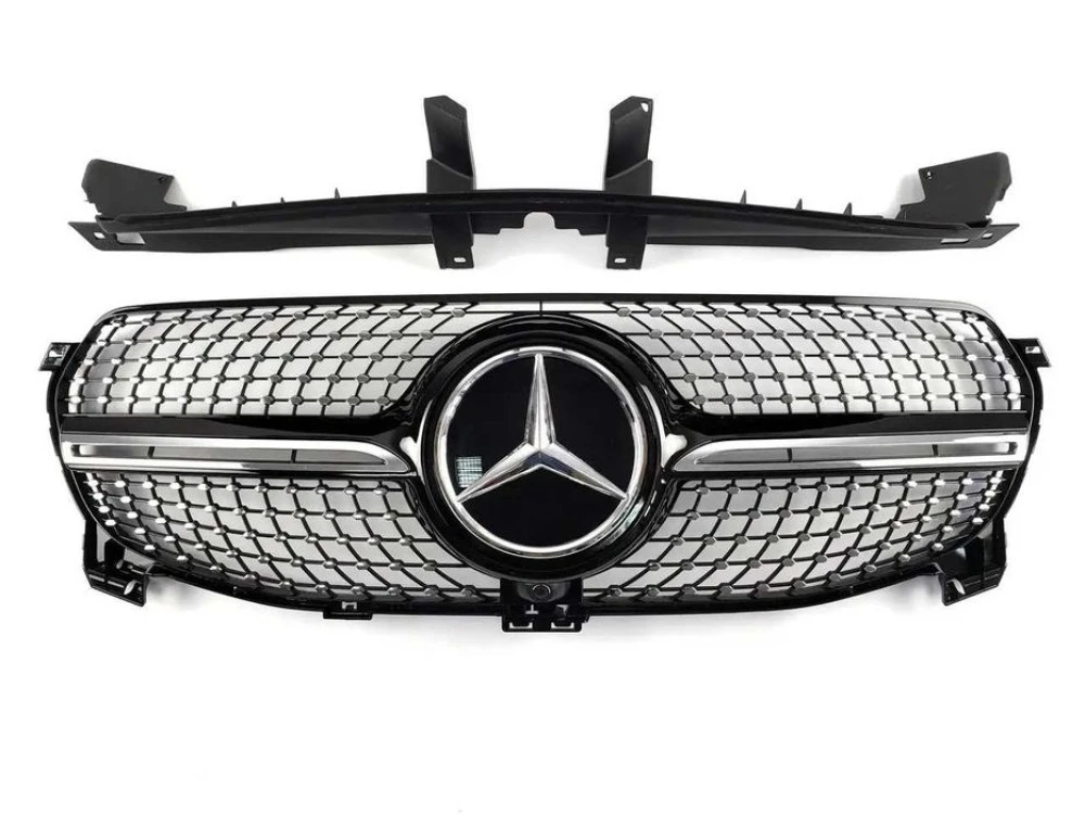 Решетка радиатора mercedes GLEw167 19-20г.Diamond Black(Normal бампер)
