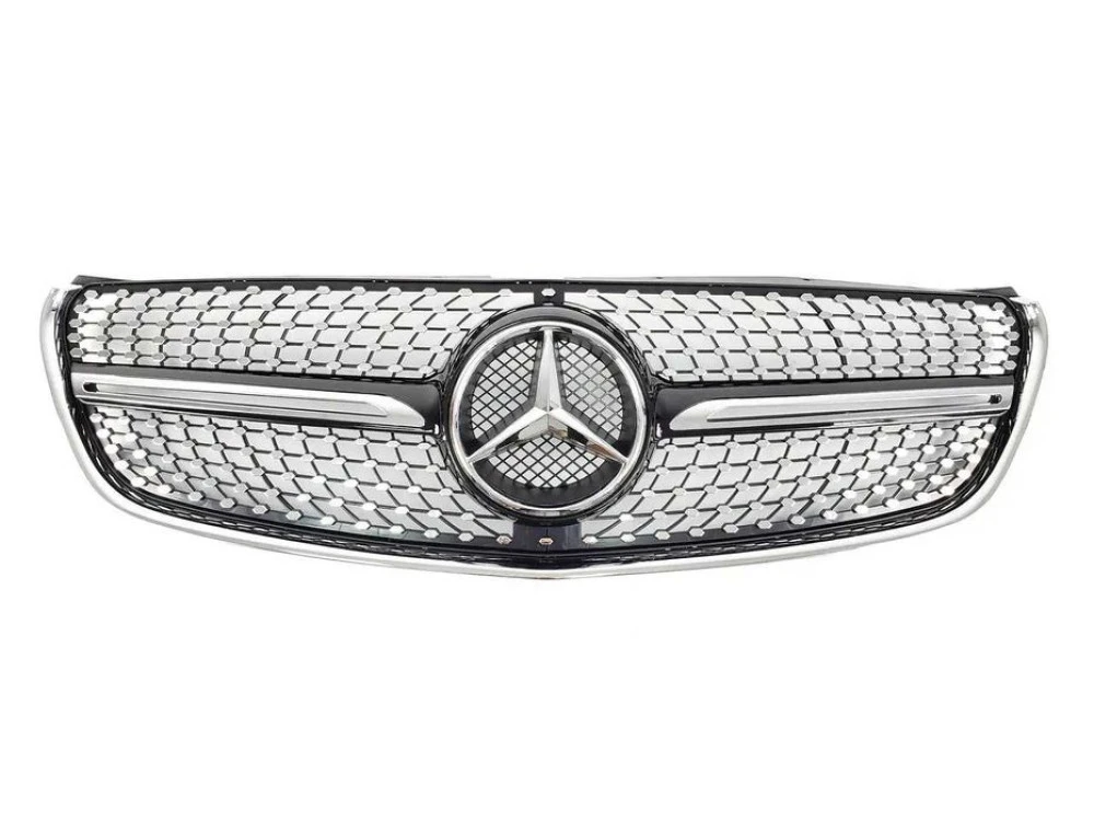 Решетка mercedes V-Class W447 14-19г.Diamond Black без камеры