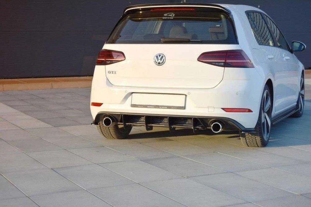 Диффузор VW Golf 7.5 gti тюнинг обвес елерон юбка (maxton)