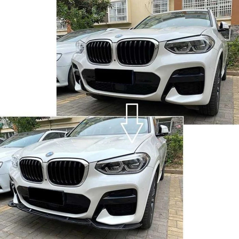 Сплиттер BMW X3 G01 X4 G02 M-Sport (18-21) тюнинг обвес губа юбка