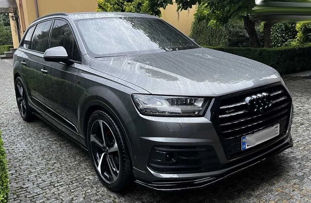 Губа Audi Q7 S-Line / SQ7 4m тюнинг обвес сплиттер пороги спойлер