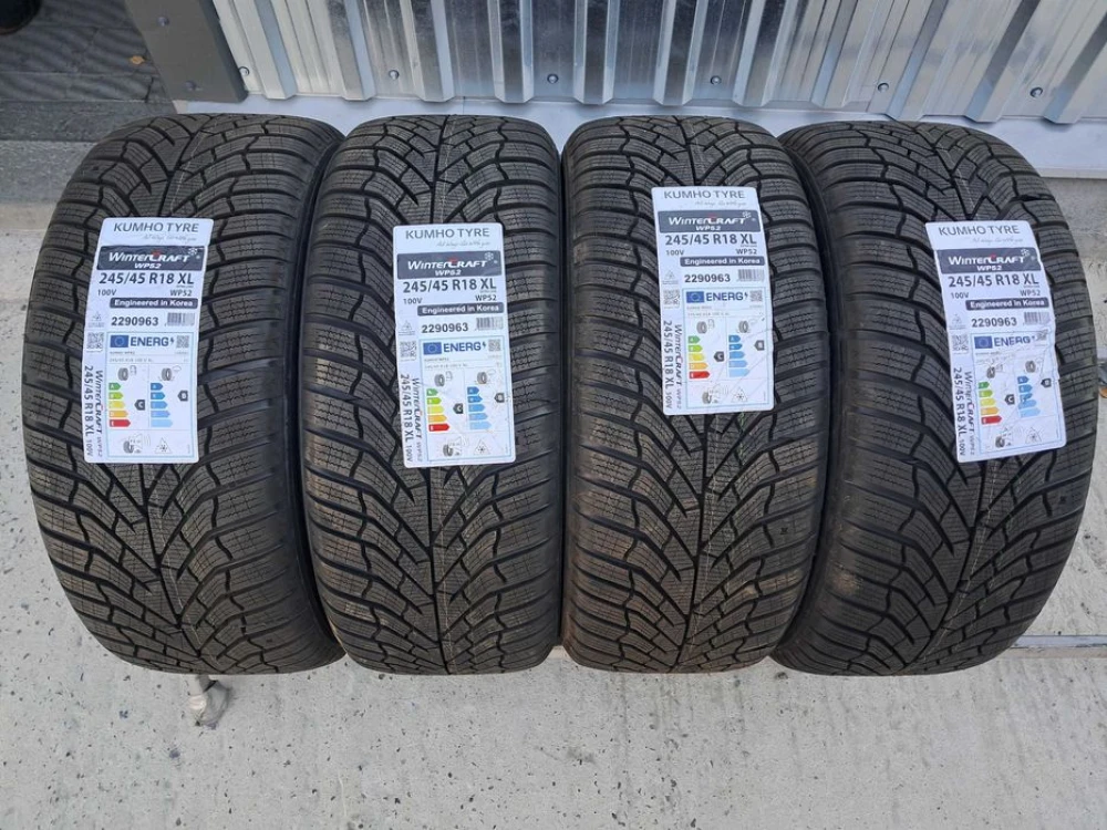 Резина зима НОВА Kumho 245/45 R18 Wintercraft WP52 DOT23