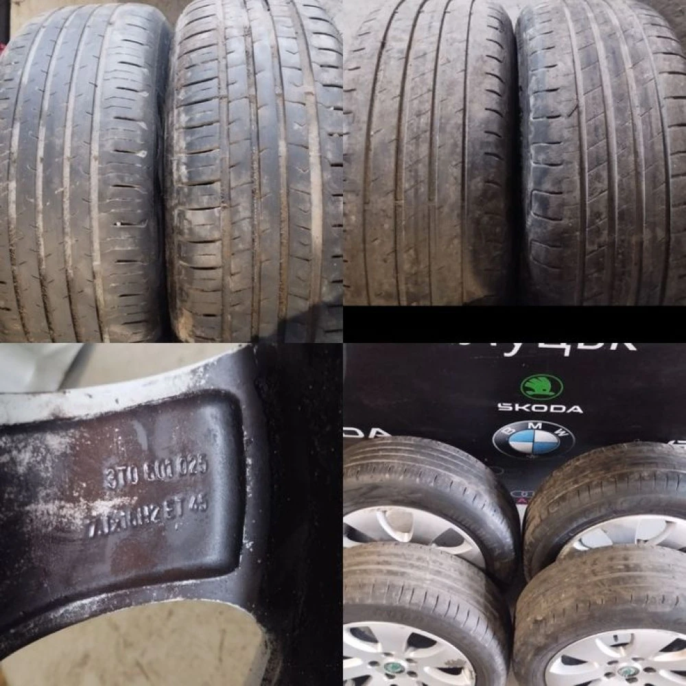 Диски + резина колеса VW Skoda 5/112 R16 205 55 R16