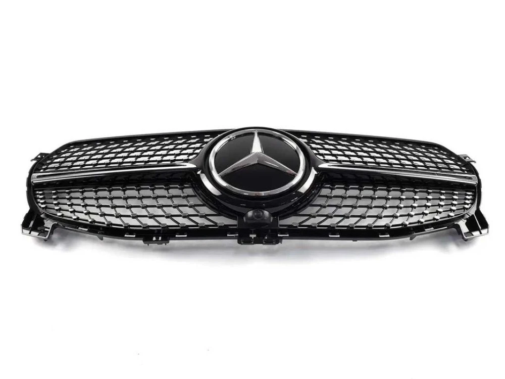 Решетка радиатора mercedes GLEw167 19-20г.Diamond Black(Normal бампер)