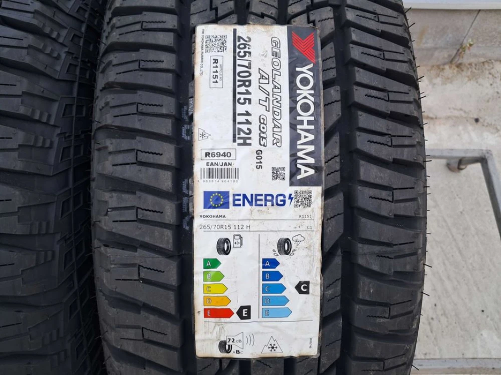 Резина НОВА Yokohama 265/70 R15 Geolandar A/T G015 DOT24 Pajero Hilux