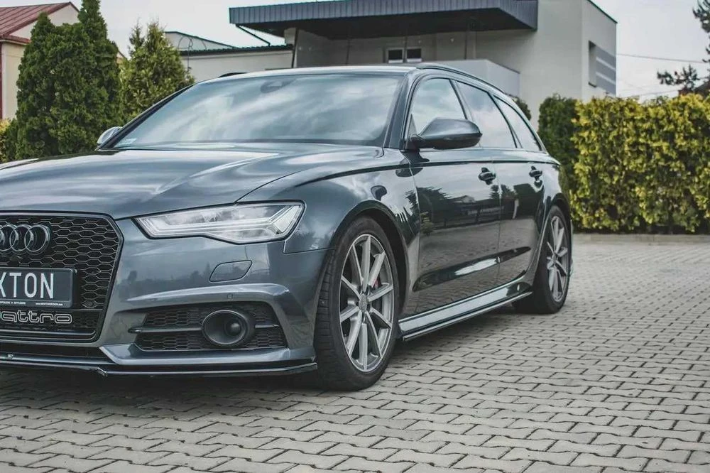 Леза під пороги Audi A6 C7 S-Line / S6 C7 тюнинг элерон обвес