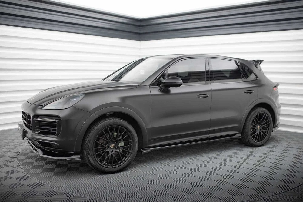 Тюнинг Porsche Cayenne 3 Sport Design обвес губа сплиттер диффузор