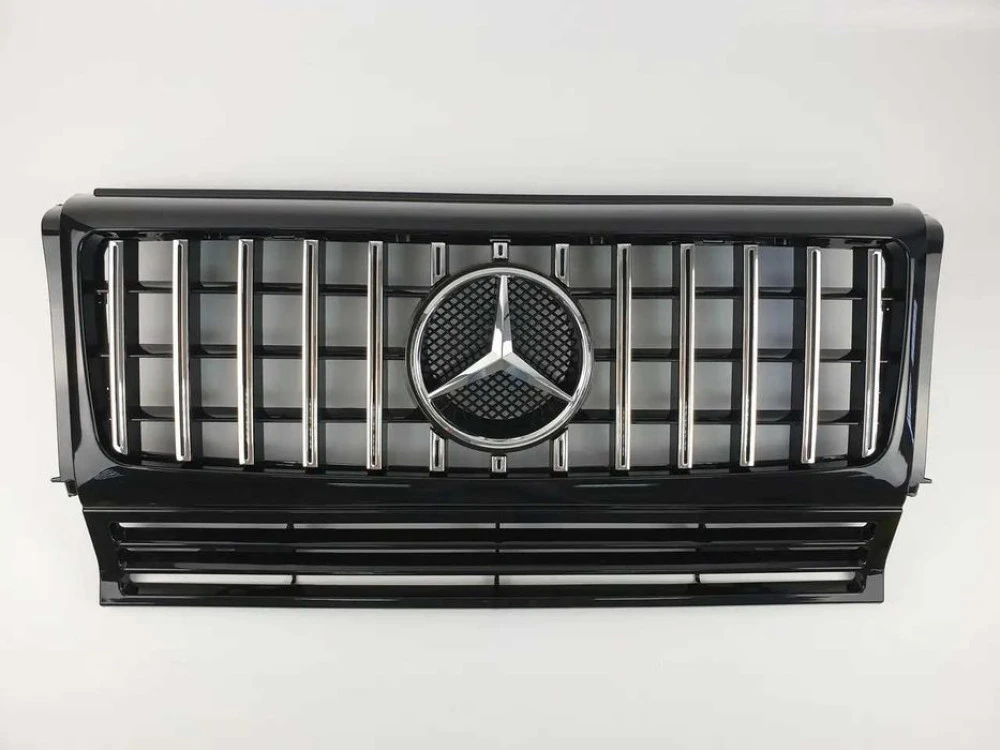 Решетка радиатора mercedes G W463 90-18г.GT стиль(Chome Black)