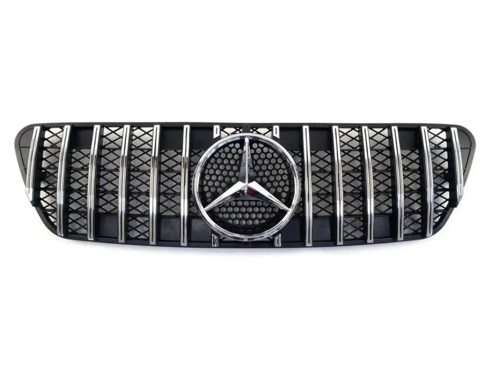 Решетка радиатора mercedes ML w163 1997-2005год.GTстиль(Chrome Black)