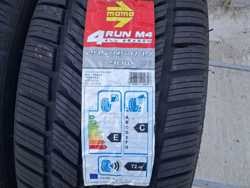 Резина НОВА MOMO 245/45 R19 4 RUN M4 All Season  всесезонна
