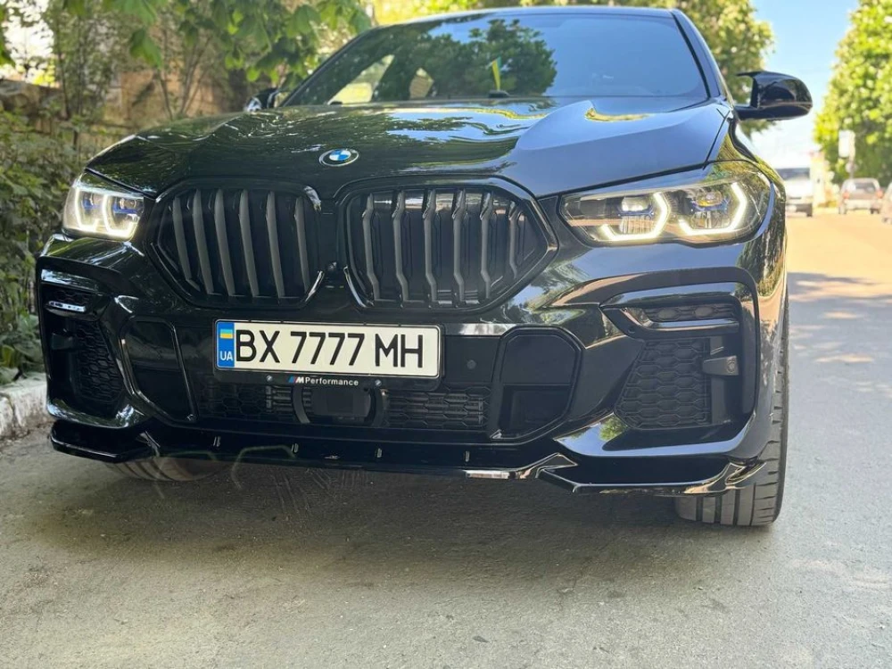 Сплиттер BMW X6 G06 M Sport тюнинг обвес губа юбка