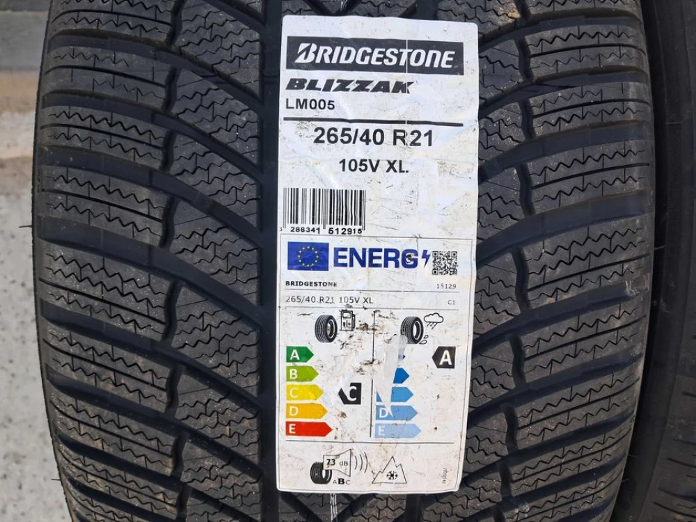 Резина зима НОВА Bridgestone 265/40 R21 Blizzak LM005 105V XL 2022р.