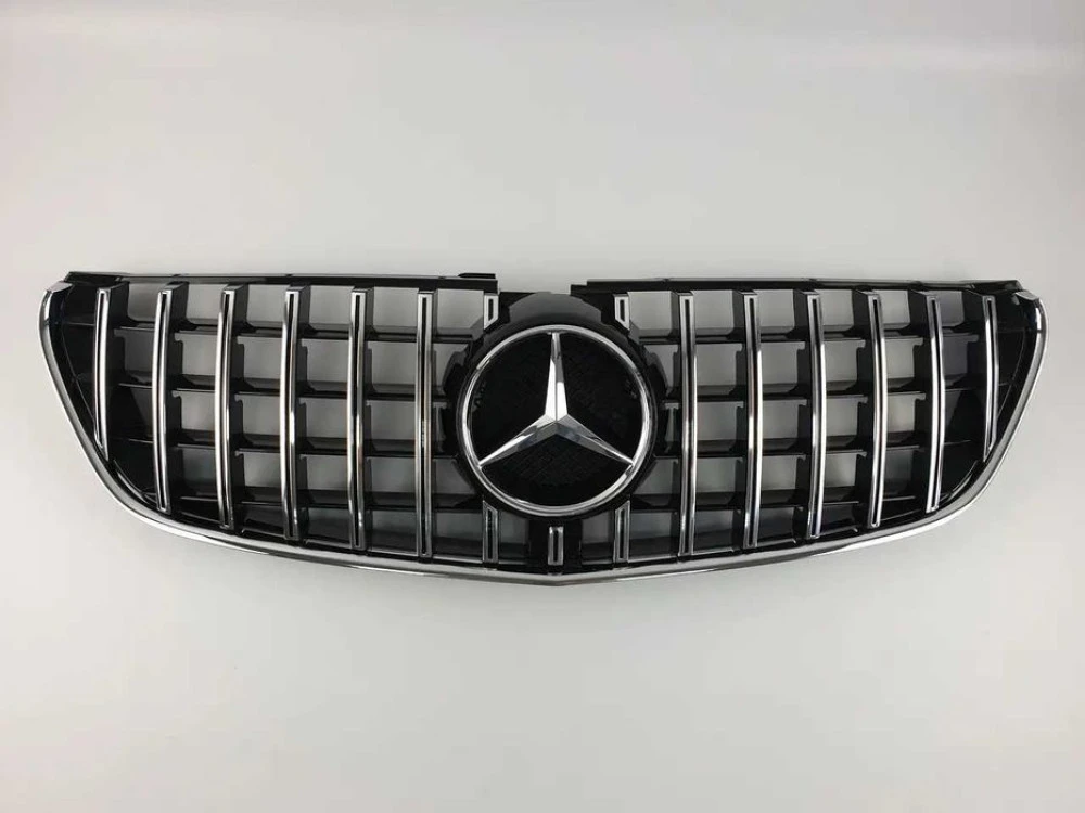 Решетка mercedes V-Class W447 14-19г.GTстиль (Chrome Black)без камери