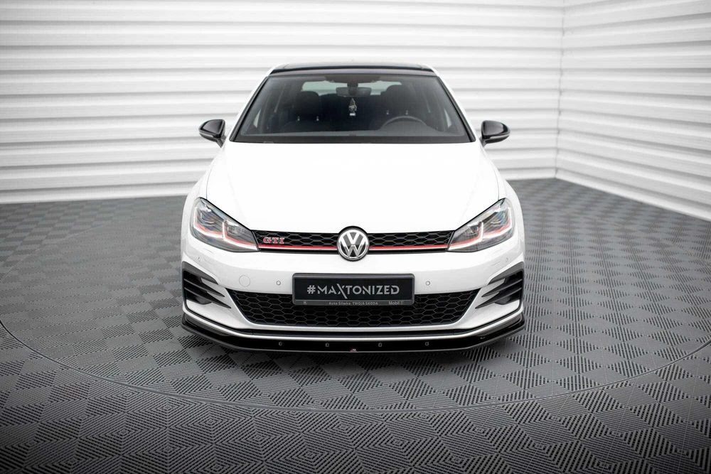 Сплиттер VW Golf 7 Gti (17-19) тюнинг обвес губа юбка елерон