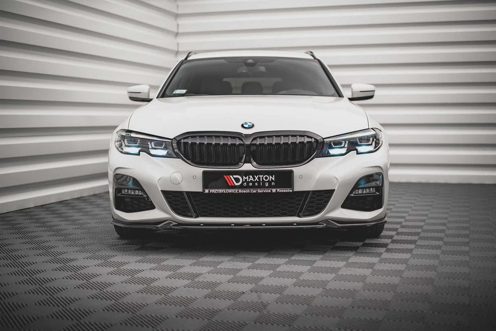 Сплиттер BMW G20 M-sport (18-22) тюнинг обвес губа юбка елерон