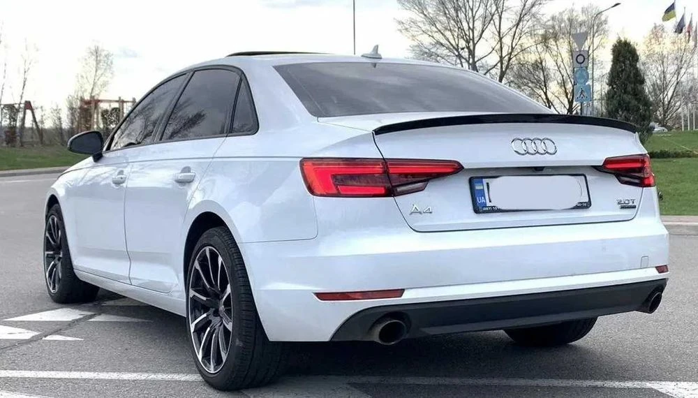 Спойлер Audi A4 B9 тюнинг сабля стиль S4 (пластик, черная) audi a4 b9