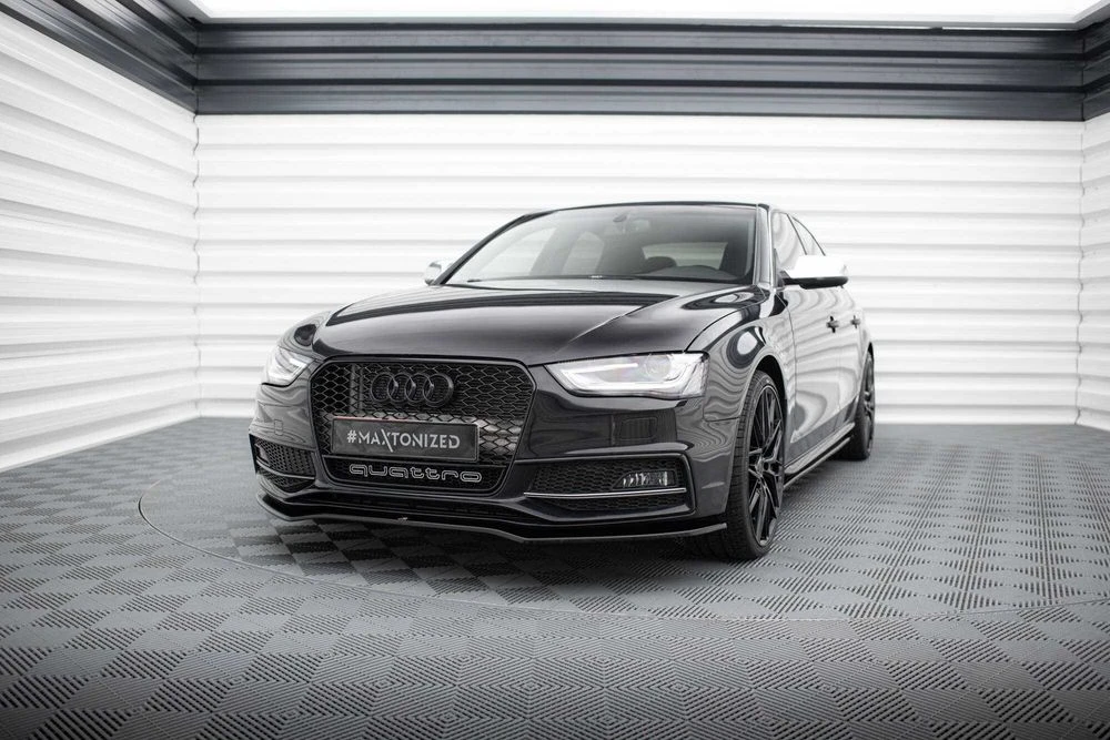 Сплиттер Audi A4 B8 S-line / S4 B8.5 тюнинг обвес губа юбка елерон