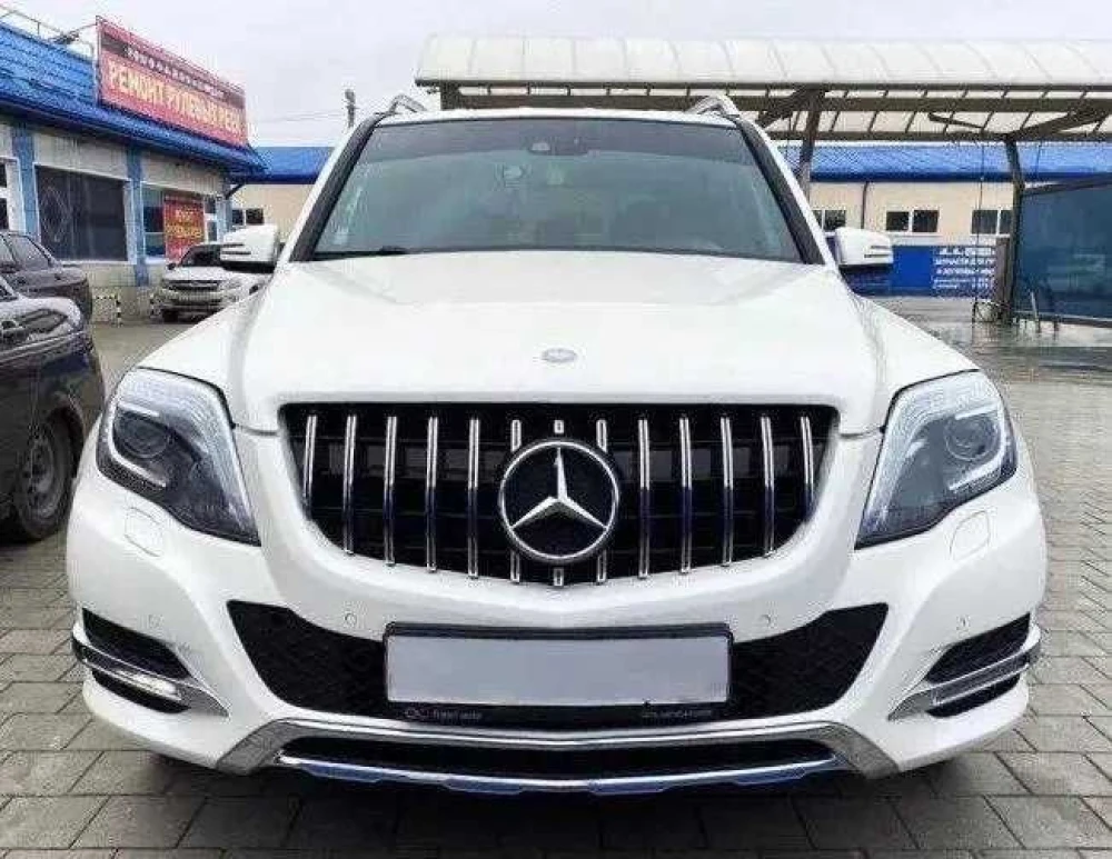 Решетка радиатора mercedes x204 glk тюнинг решітки diamond gt amg