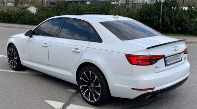 Спойлер Audi A4 B9 тюнинг сабля стиль S4 (пластик, черная) audi a4 b9