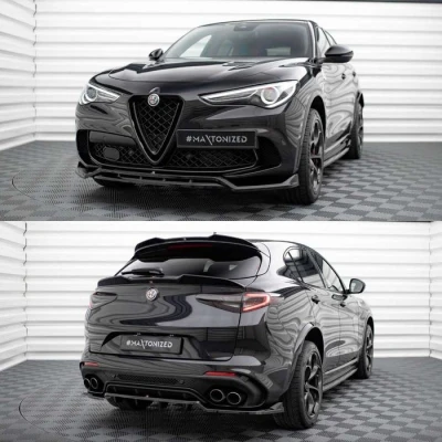 Тюнинг Alfa Romeo Stelvio Quadrifoglio обвес сплиттер диффузор спойлер