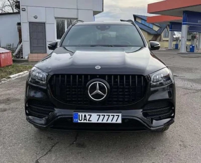 Решетка радиатора mercedes x167 gls тюнинг стиль amg 63 (черная \ хром