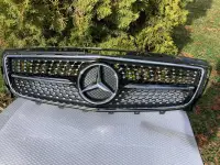 Решетка радиатора mercedes CLS c218 2011-2014г.Diamond Black/Silver