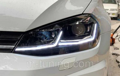 Передні фари VW Golf 7 (17-20) фары Full Led оптика (заміна галогену