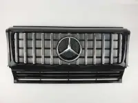 Решетка радиатора mercedes G W463 90-18г.GT стиль(Chome Black)