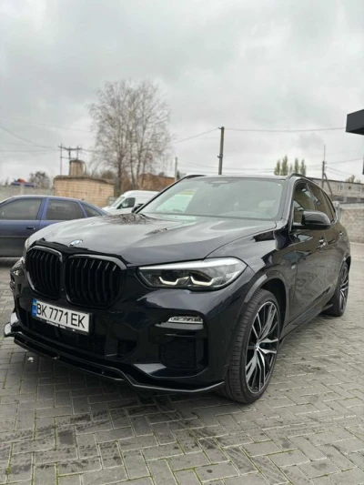 Сплиттер BMW X5 G05 M Sport тюнинг губа юбка обвес диффузор