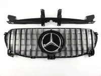 Решетка радиатора mercedesGLEw167 19-20г.GTстиль(ChromeBlack)Normalбам